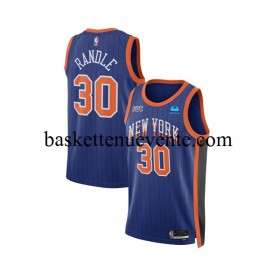 Maillot Basket New York Knicks Julius Randle 30 Nike 2023-2024 City Edition Bleu Swingman - Homme
